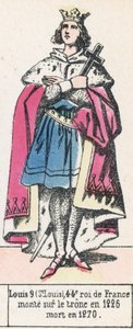 Louis IX (St Louis), 44th King of France, ascended the throne in 1226, died in 1270 by French School