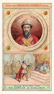 Louis IV of France at the Council of Ingelheim, 948 by French School