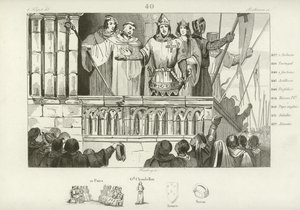 Louis VII of France raising support for the Second Crusade, c1147 by French School