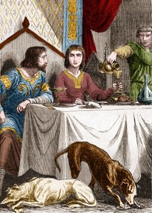 Louis VII the Young with his wife Eleanor of Aquitaine