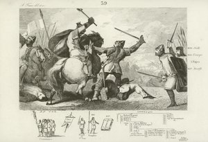 Louis VI of France fighting the English at the Battle of Brenneville, 1119