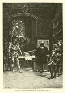 Louis XI and Charles the Rash at Peronne by French School