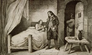 Louis XVII sick and imprisoned, from 