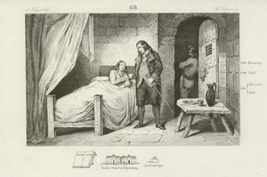 Louis XVII of France, sick and imprisoned, c1795 by French School