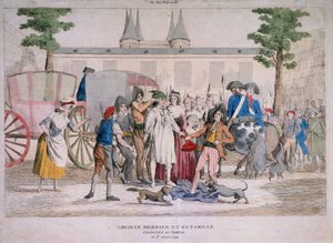 Louis XVI and His Family Led to the Temple by French School