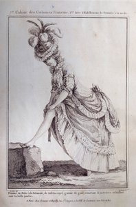 Louis XVI Fashion: A Young Woman in a Polish Dress by French School