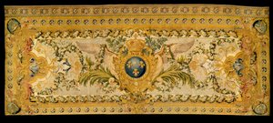 Louis XV furniture: carpet of the grandstand of the royal chapel of Versailles. Made by the manufacture of Chaillot. 1759 by French School