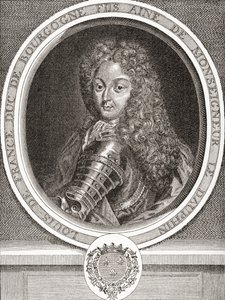 Louis de France, Son of France, Duke of Burgundy. Eldest son of Louis, Dauphin of France, and known as Le Petit Dauphin. From Les Heures Libres published 1908.