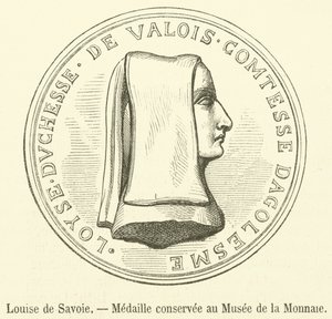 Louise of Savoy, Medal Preserved at the Coin Museum (engraving) by French School