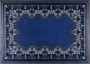 Lower book cover with floral design, 1886 by French School
