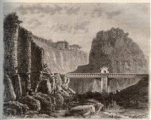 Lozere: Rocks of Sainte-Madeleine by French School