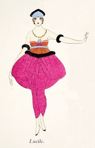 Lucile - Design for a dress by French School