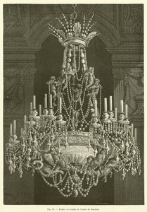 Crystal Chandelier from the Baccarat Factory by French School