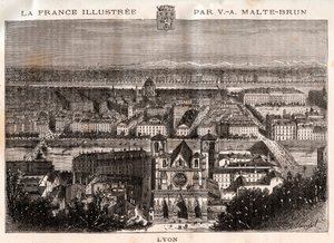 Lyon - engraving in 