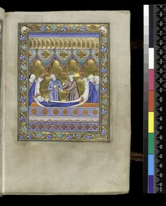 David’s Burial, from the Psalter and Hours of Isabella of France, Paris, c.1265-70