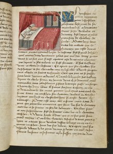MS Hunter 252 018r Page from Cent Nouvelles Nouvelles, c.1461-62 by French School