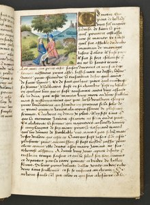 MS Hunter 252 026r Page from Cent Nouvelles Nouvelles, c.1461-62 by French School