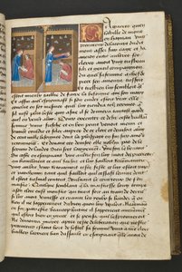 MS Hunter 252 050r Page from Cent Nouvelles Nouvelles, c.1461-62 by French School