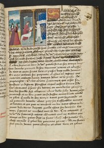 MS Hunter 252 066r Page from Cent Nouvelles Nouvelles, c.1461-62 by French School