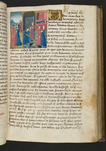 Page from Cent Nouvelles Nouvelles, c.1461-62 by French School