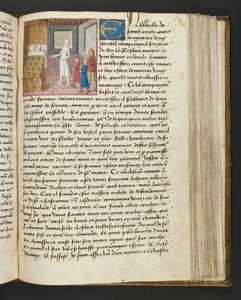 Page from Cent Nouvelles Nouvelles, c.1461-62 by French School