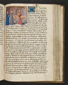 Page from Cent Nouvelles Nouvelles, c.1461-62 by French School