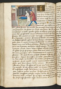 Page from Cent Nouvelles Nouvelles, c.1461-62 by French School