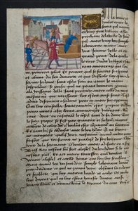 Page from Cent Nouvelles Nouvelles, c.1461-62 by French School
