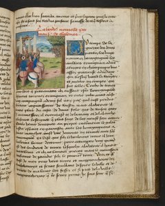 Page from Cent Nouvelles Nouvelles, c.1461-62 by French School
