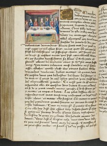 Page from Cent Nouvelles Nouvelles, c.1461-62 by French School