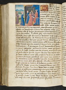 Page from Cent Nouvelles Nouvelles, c.1461-62 by French School
