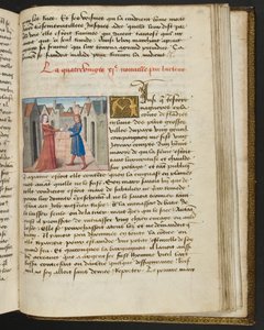 Page from Cent Nouvelles Nouvelles, c.1461-62 by French School