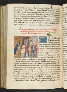 Page from Cent Nouvelles Nouvelles, c.1461-62 by French School