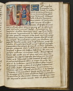 Page from Cent Nouvelles Nouvelles, c.1461-62 by French School
