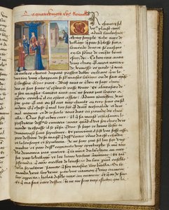 Page from Cent Nouvelles Nouvelles, c.1461-62 by French School