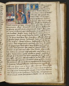 Page from Cent Nouvelles Nouvelles, c.1461-62 by French School