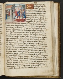 Page from Cent Nouvelles Nouvelles, c.1461-62 by French School