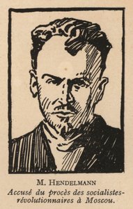 M I Gendelman, Russian Socialist Revolutionary Politician Who Was One of the Defendants in the 1922 Moscow Trial of Socialist Revolutionaries, the First Soviet Show Trial