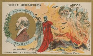 Macbeth, Chocolat Guerin-Boutron Trade Card