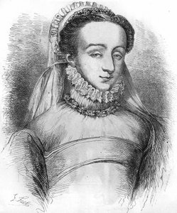 Madame de Sauve (one of the women used by Catherine de Medicis (Caterina de Medici), to keep notes on the people of the court). Also known as Charlotte de Beaune, Baroness de Sauve, then later as Marquise de Noirmoutier, lover of Henri IV. In 