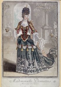 Mademoiselle Desmatins, musician (singer) of the Opera by French School