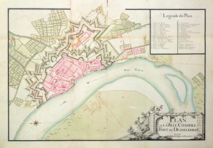 Map of Dusseldorf by French School