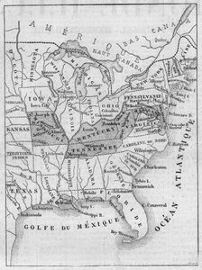 Map of Slavery in the United States