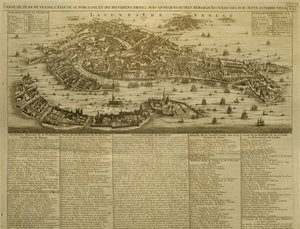 Map of Venice, published by H. Chatelain in Amsterdam, 1728 by French School