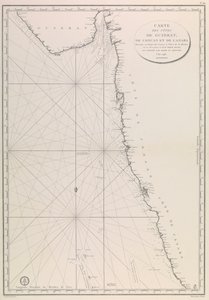 Map of the Gujarat coast by French School