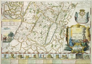 Map of the Holy Land in Old Testament Times by Mons l