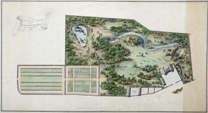 Map of the Garden of Chanvry (Seine and Oise)