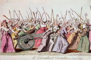 March of the Women on Versailles, Paris, 5th October 1789 by French School