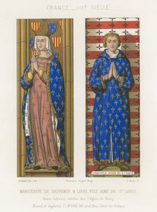 Margaret of Provence, and Louis, eldest son of Saint Louis by French School