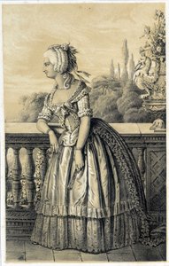 Marie Therese de Savoie Carignan (1749-1792), princess of Lamballe - in 
